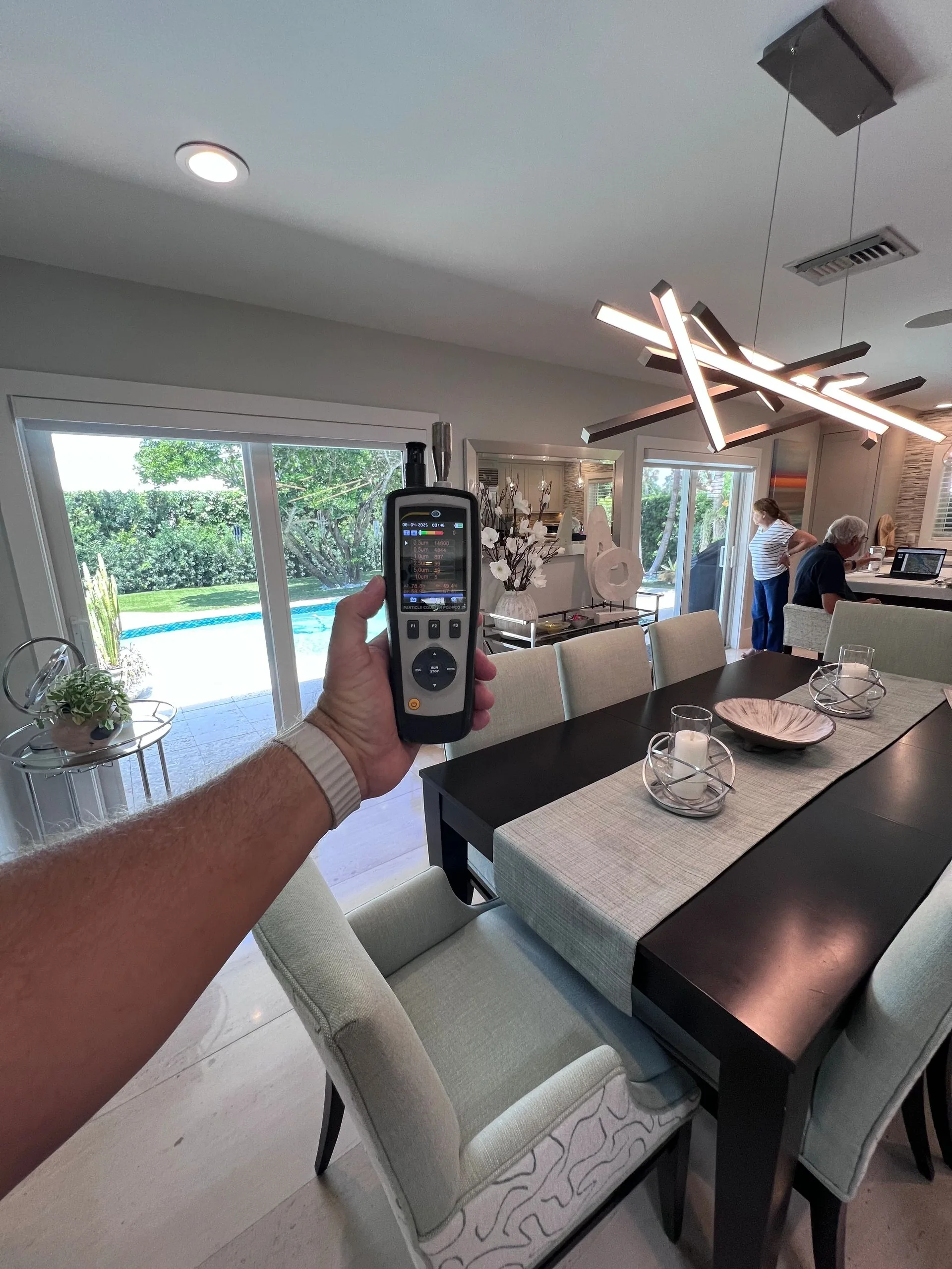 Post-remediation clearance inspection and air quality test in Sunrise, FL