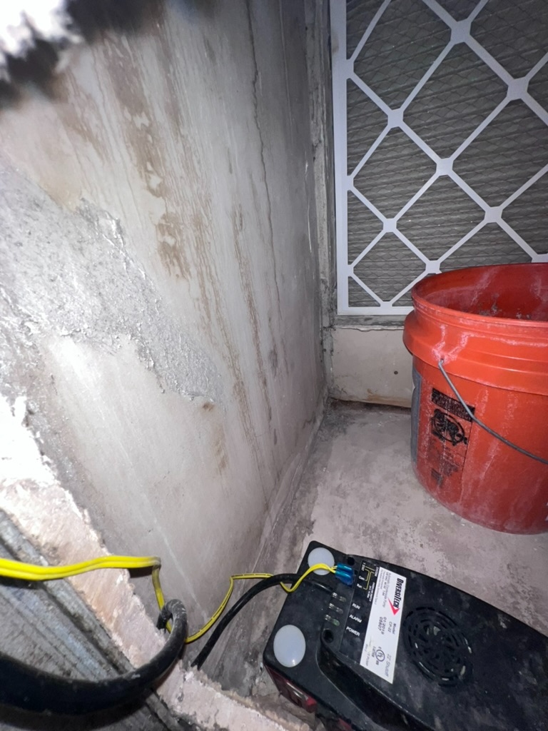Air handler closet inspection for mold and moisture in Lighthouse Point, FL